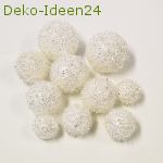 Deko-Ideen24 Blog: Dekokugeln in weiß/glitzer