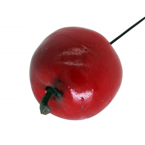 Deko Äpfel am Draht rot 3,5cm 48Stk