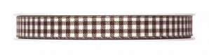 Karoband braun-weiß 10mm25m