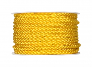 Kordelband gelb 4mm25m
