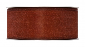 Dekoband Organza  braun 40mm50m
