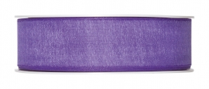 Dekoband Organza lila 25mm50m