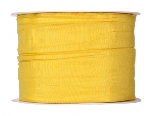 Plissee Taft gelb 60mm10m
