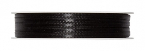 Doppel Satinband schwarz 3mm x 50m