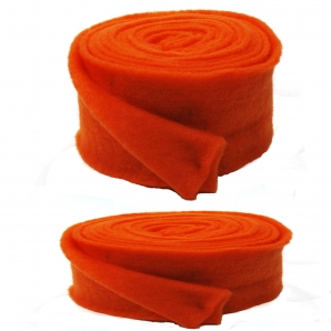 Wollband Lehner Wolle orange-changiert in 2 Größen