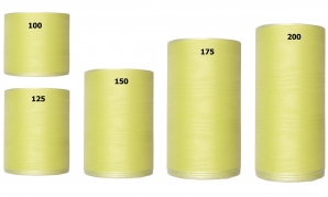 Kranzband grün-maigrün in verschiedenen Breiten  25m auf der Rolle