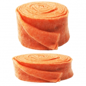 Wollband Lehner Wolle orange-pastellorange in 2 Größen