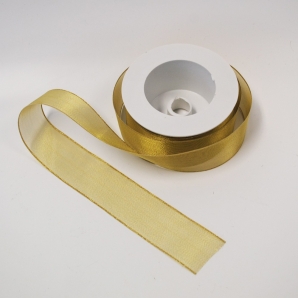 Weihnachtsband gold 25mm20m
