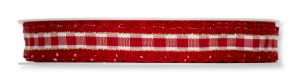 Karoband kariert rot 15mm18m