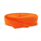 Wollband Lehner Wolle orange hell 7,5cm5m