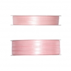 Doppel Satinband rosa 50m in zwei Größen