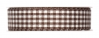 Karoband braun-weiß 25mm25m