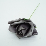 Foam-Rose grau Ø6cm 27Stk