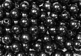 Deko Perlen schwarz in zwei Größen