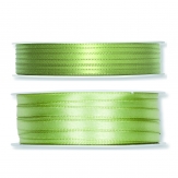 Doppel Satinband grün - hell-lindgrün 50m in zwei Größen