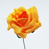 Foam-Rose gelb Ø10cm 8Stk