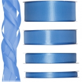 Satinband blau - hellblau 50m in verschiedenen Größen