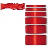 Satinband rot 50m in verschiedenen Größen