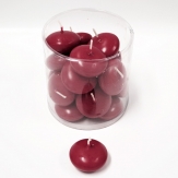 Schwimmkerzen bordeaux-rot 4,5 cm 20 Stück