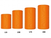 Kranzband orange in verschiedenen Breiten  25m  auf der Rolle