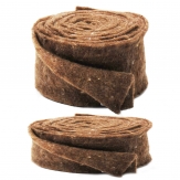 Wollband Lehner Wolle braun-braun in 2 Größen