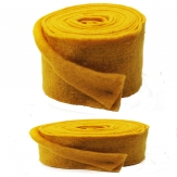 Wollband Lehner Wolle gelb - sonnengelb in 2 Größen