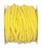 Wollschnur Wollband gelb 5mm10m