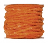 Wollschnur Wollband orange 5mm10m