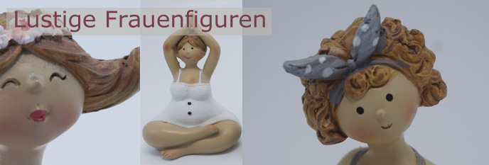 Lustige Keramikfiguren
